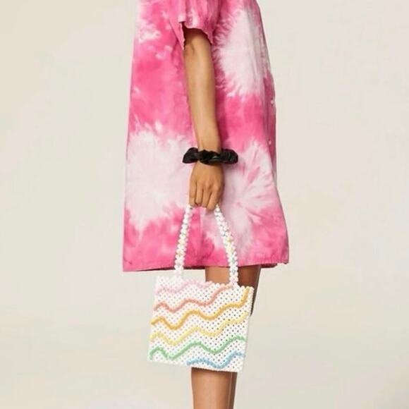 Susan Alexandra Designer Loop di Loop Colorful Rainbow Pride Beaded Bag - Picture 11 of 11